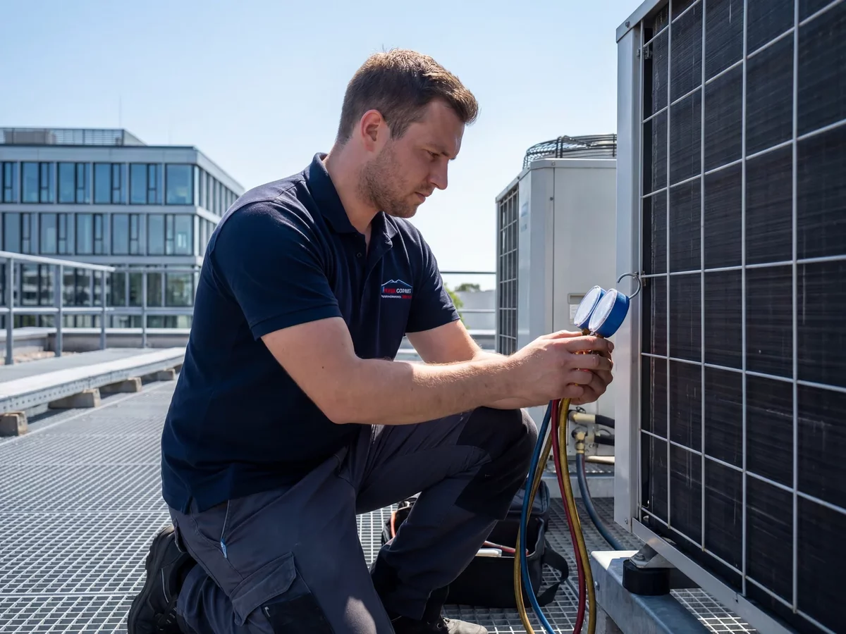 Klimaanlage Wartung durch Techniker