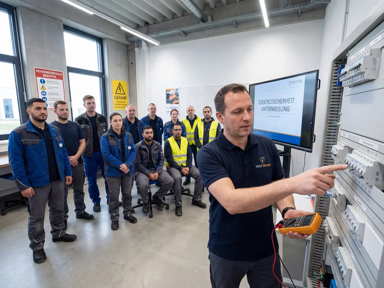 Elektrosicherheits-Unterweisung für Mitarbeiter
