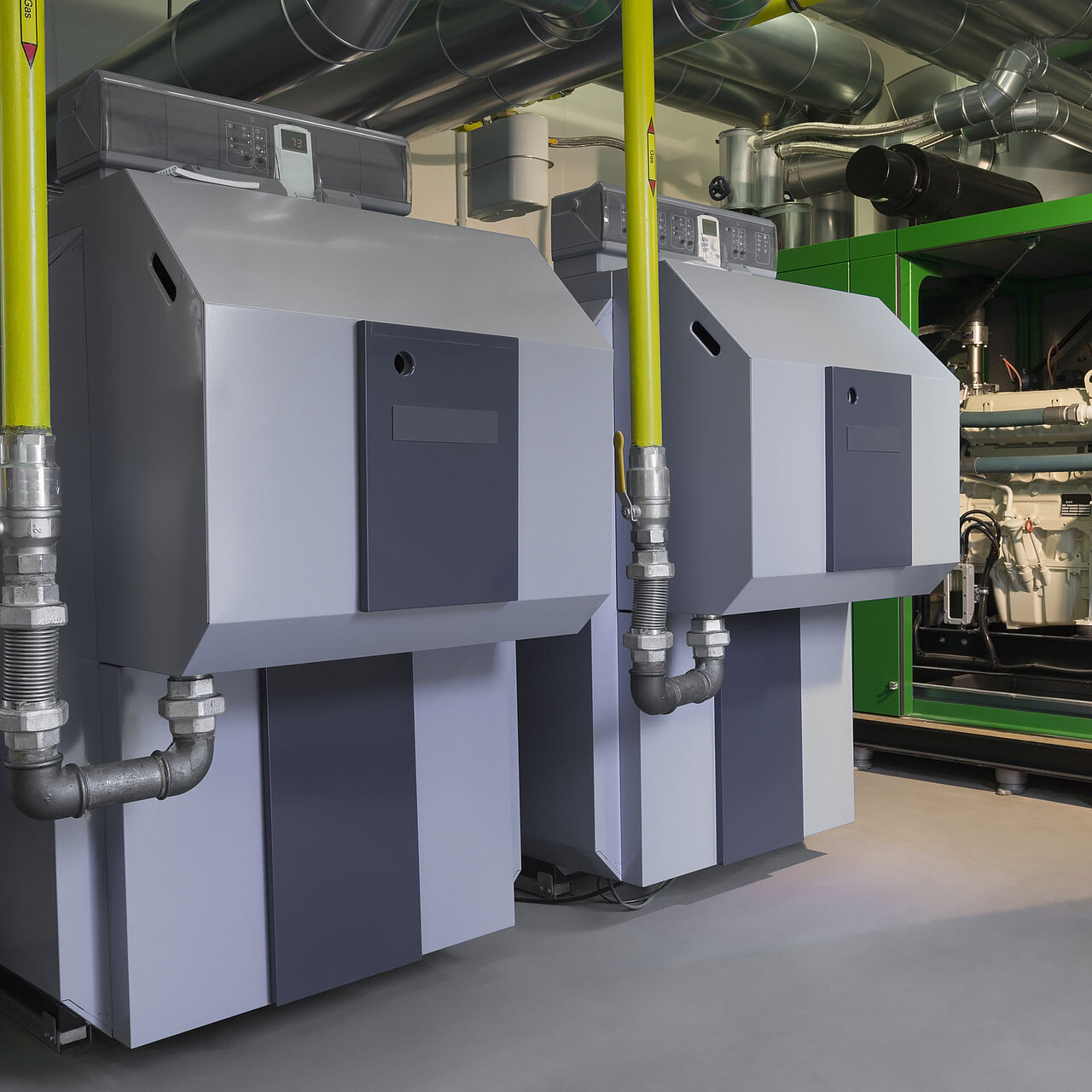 BHKW-Anlage im Technikraum