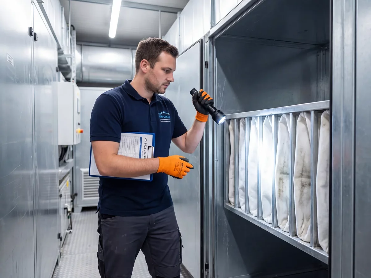 VDI 6022 Hygieneinspektion an RLT-Anlage