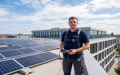Photovoltaikanlage auf Gewerbegebäude
