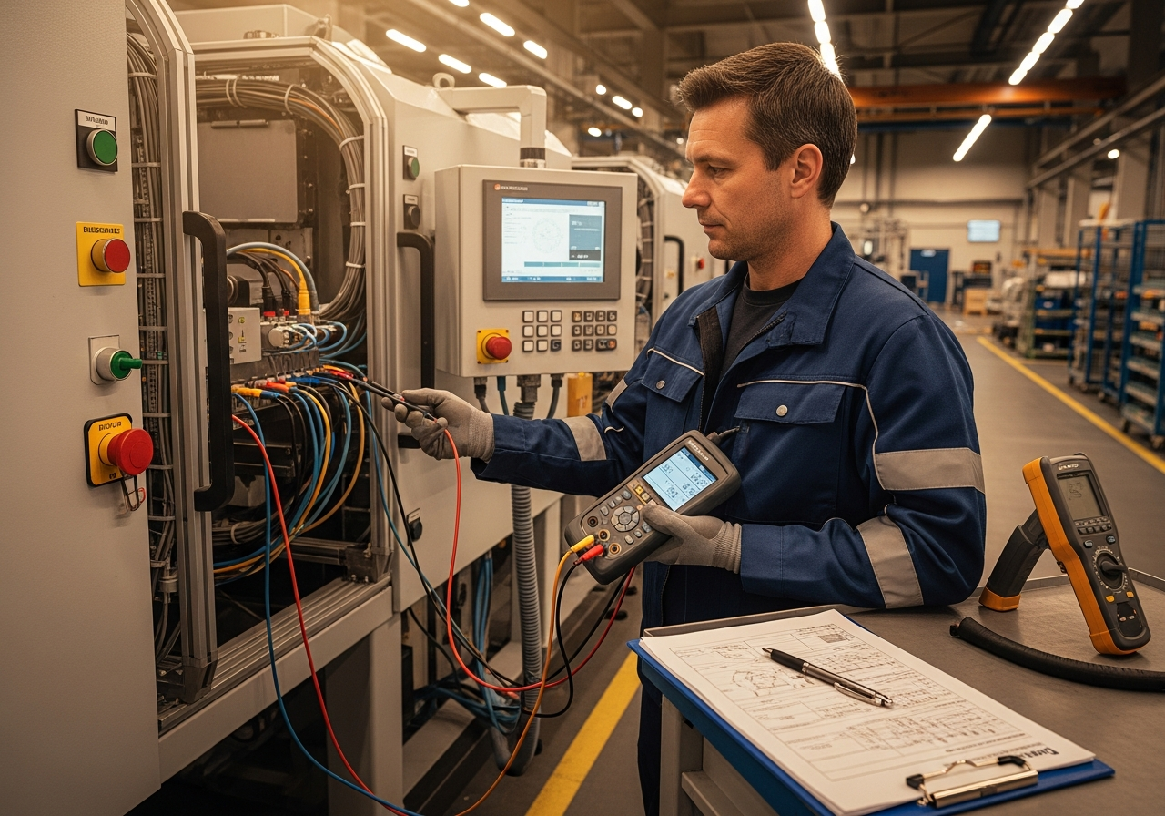 DGUV V3 Prüfung Heilbronn - Elektrische Sicherheitsprüfung in Industrieanlage